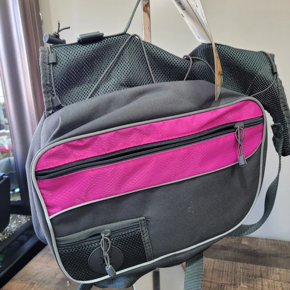 Pet Back Pack with Pink Accents